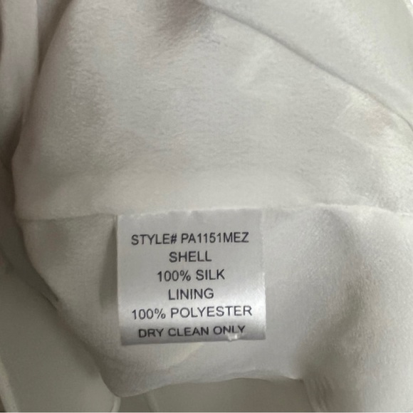 NWT PARKER Ivy Off-White Silver Beaded Mini Dress - Picture 7 of 11